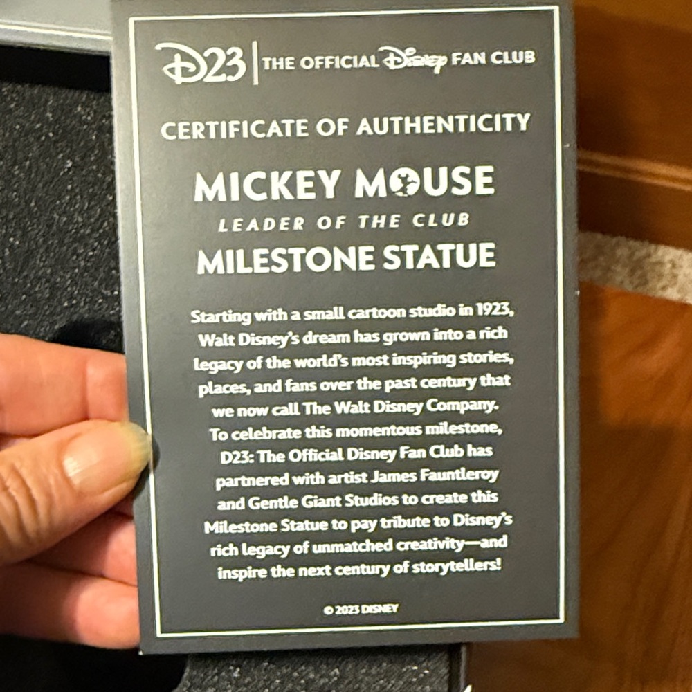 Disney Silver Mickey Mouse Milestone Statue - Picture 2 of 6